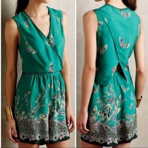 Anthropologie elevenses papillon green romper